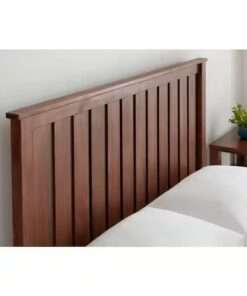 CAMA KING STYLE WELL GATESTONE WALNUT BROWN 77IN W x 48IN H - Imagen 4