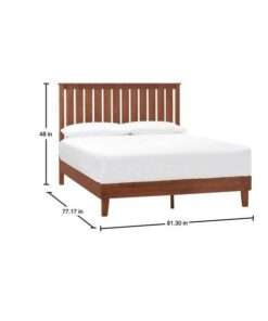 CAMA KING STYLE WELL GATESTONE WALNUT BROWN 77IN W x 48IN H - Imagen 3