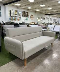 SOFA CAMA CON BOLSILLO GRIS