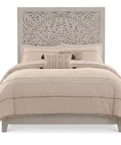 ESPALDAR HOME DECORATORS COLLETION CHENNAI WHITEWASH QUEEN BED - Imagen 3