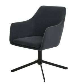 BUTACAS STYLE WELL HESTON CHARCOAL GRAY UPHOLSTERED ACCENT CHAIR - Imagen 4
