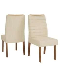 SILLA ONDINA FREIJO/ LINHO BEGE - Imagen 4