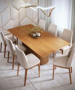 MESA LIVING 1.8 TOPE LAMINADO MADERA RECTANGULAR