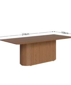 Alternative view of MESA LIVING 2.2 TOPE LAMINADO MADERA RECTANGULAR