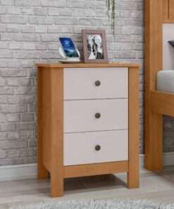 MESA DE NOCHE MAGGIORE ALMENDRA CLEAN/ OFF WHITE