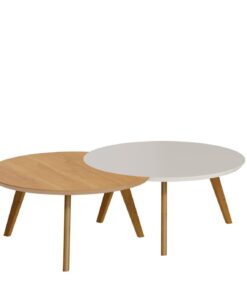 CONJ MESA CLASSIC CENTRO LUNA OFF WHITE/NATURE