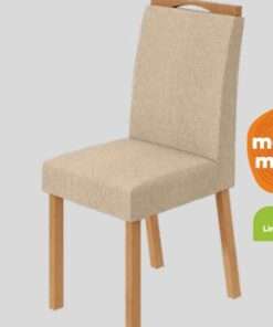 SILLA BONNA ALMENDRA CLEAN TEJIDO LINO RINZAI BEIGE