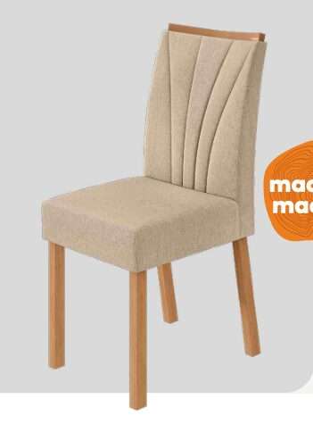 SILLA TESSERA ALMENDRA CLEAN TEJIDO LINO RINZAI BEIGE