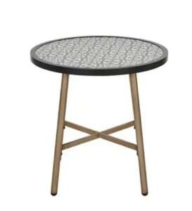 MESA BISTRO CON TABLERO DE CERAMICA DE 26 PULG