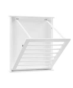 ESTANTE STYKE WELL 27IN. WHAITE WOOD COLLAPSIBLE LAUNDRY WALL RACK