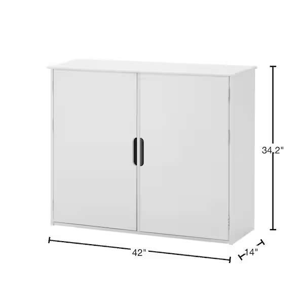 MUEBLE SUPERIOR DE ALMACENAMIENTO STYLEWELL CRAFT COLOR BLANCO - Imagen 5