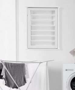 ESTANTE STYKE WELL 27IN. WHAITE WOOD COLLAPSIBLE LAUNDRY WALL RACK - Imagen 3