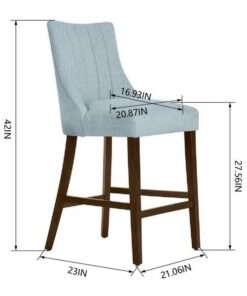 TABURETE BAR TAPIZADO SCOTSFIELD HOME DECORATORS COLLECTION CON DISEN... - Imagen 5