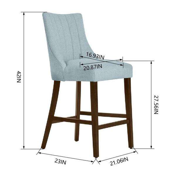 TABURETE BAR TAPIZADO SCOTSFIELD HOME DECORATORS COLLECTION CON DISEN... - Imagen 5