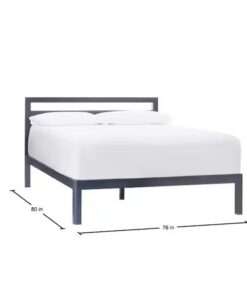 CAMA KING DE METAL STYLEWELL GRANDON EN COLOR AZUL MEDIANOCHE CON SOM... - Imagen 2
