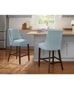 TABURETE BAR TAPIZADO SCOTSFIELD HOME DECORATORS COLLECTION CON DISEN... - Imagen 4