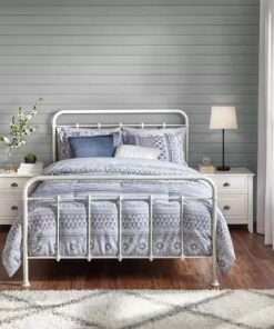 CAMA TWIN XL METAL BLANCO ESTILO GRANJA STYLEWELL DORLEY - Imagen 2