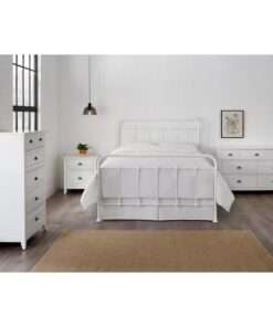 CAMA TWIN XL METAL BLANCO ESTILO GRANJA STYLEWELL DORLEY - Imagen 8