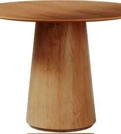 MESA ZARA 1.20 TAMPO LAMINADO REDONDA CINAMON