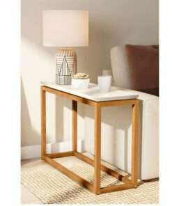 mesa lateral supreme blanco nature - Imagen 3