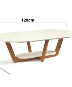 mesa de centro elegance off white nature - Imagen 2