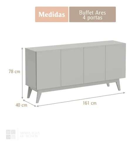 buffet 4P ares lux blanco - Imagen 5