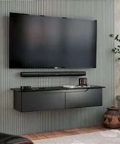 rack aparador suspenso negro