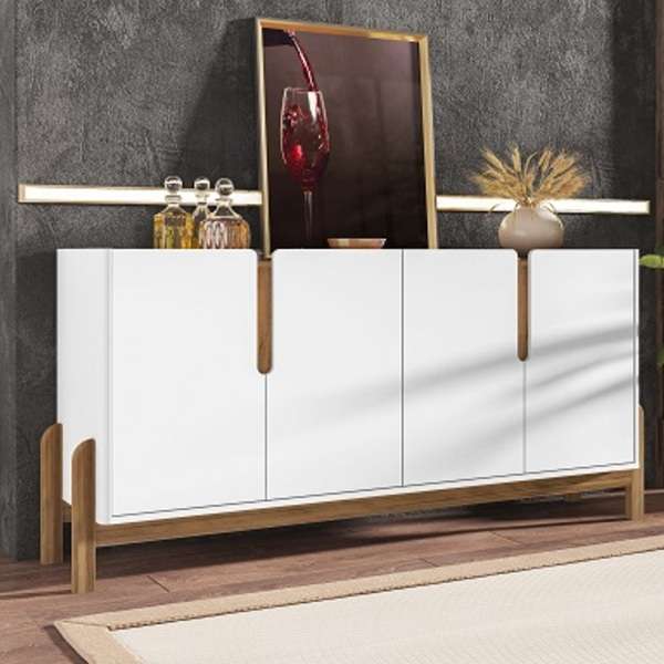 buffet lizz 1.70 blanco cedro