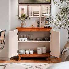 buffet 2 portas flow sin gavetas off white / freijo - Imagen 2