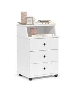 mesa de noche luxo new blanco