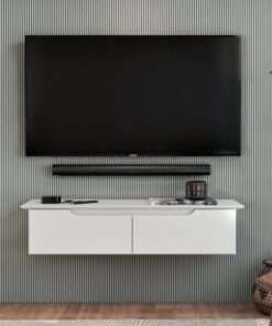 rack aparador suspenso flow blanco