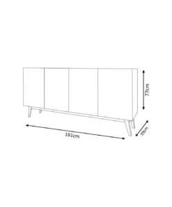 Alternative view of buffet 4P ares lux nature