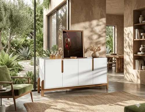 buffet lizz 1.70 blanco cedro - Imagen 4