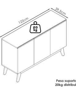 buffet 3p ares lux nature - Imagen 4