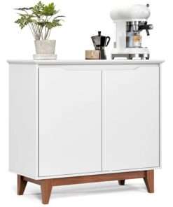 buffet 2 portas flow sin gavetas blanco - Imagen 4