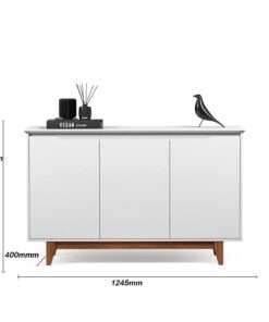 buffet 3 portas flow blanco - Imagen 2