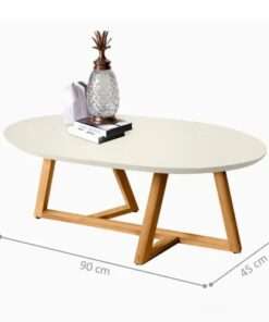 mesa centro classic off white nature - Imagen 2