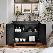 buffet 2 portas flow sin gavetas negro - Imagen 3