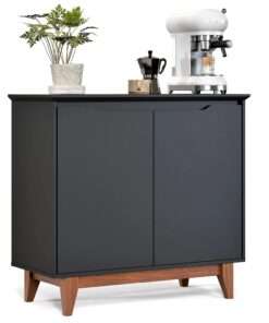 buffet 2 portas flow sin gavetas negro