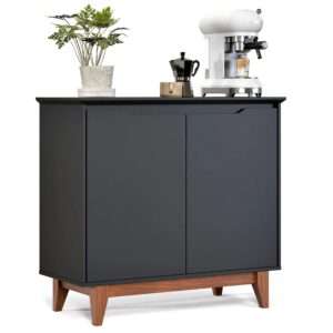 buffet 2 portas flow sin gavetas negro