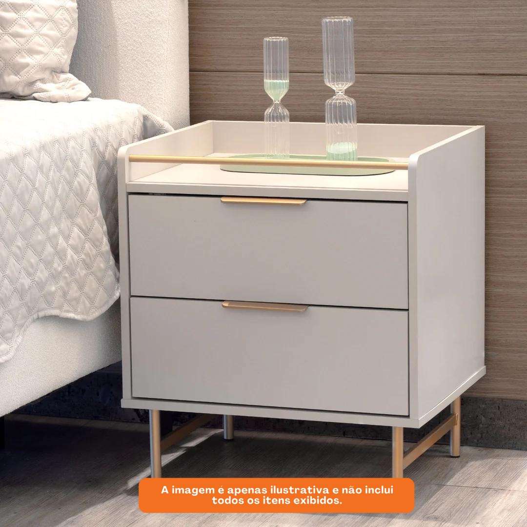 mesa de noche yves 1.35 blanca champagne