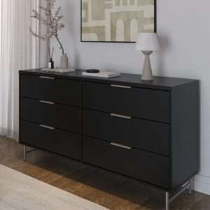Comoda yves 1.35 negra champagne