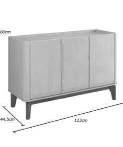 buffet flip 1.2 3p off white - cumaru - Imagen 2