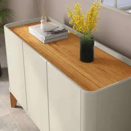 buffet flip 1.2 3p off white - cumaru - Imagen 3